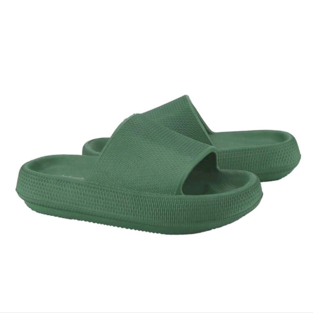 Green Slide Sandals - Picture 6 of 6